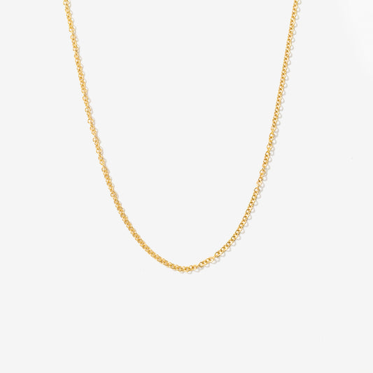 1.2mm Round Cable Chain in 14K Yellow Gold (20")