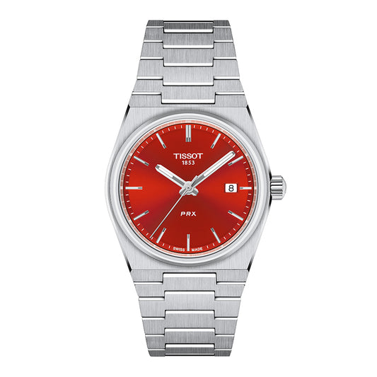 Tissot PRX Quartz 35mm Red Dial Watch | T1372101142100