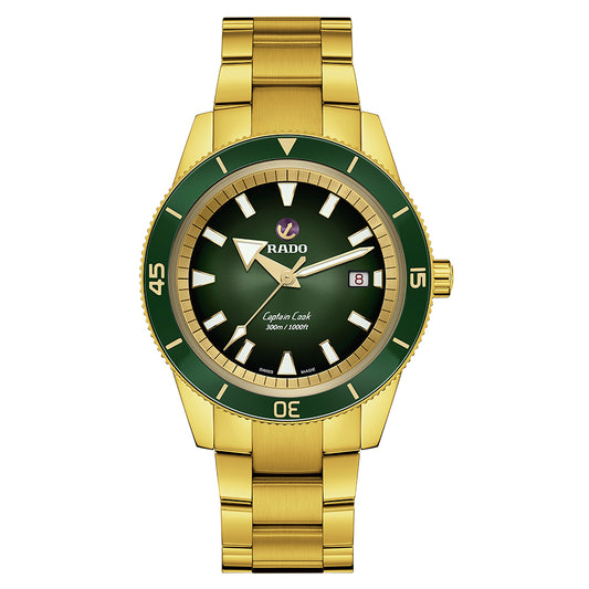 Rado Captain Cook Automatic Green Dial Men's Watch | R32136323