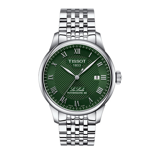 Tissot Le Locle Powermatic 80 Green Dial Watch | T0064071109300