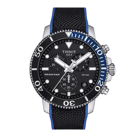 Tissot Seastar 1000 Chronograph Black Dial | T1204171705103