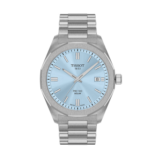 Tissot PRC 100 Solar Blue Dial 39mm Watch | T151.422.11.351.00