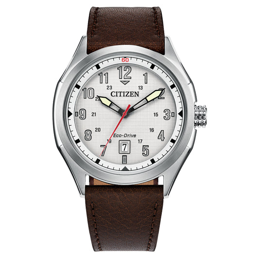 Citizen Eco-Drive Terra Force Silver-Tone Dial Watch | AW1890-19B