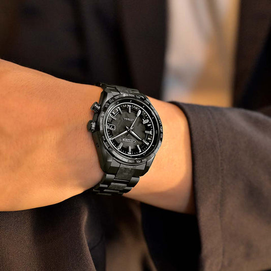 Citizen Eco-Drive Attesa Hakuto-R Black Dial Super Titanium | CB0285-63E