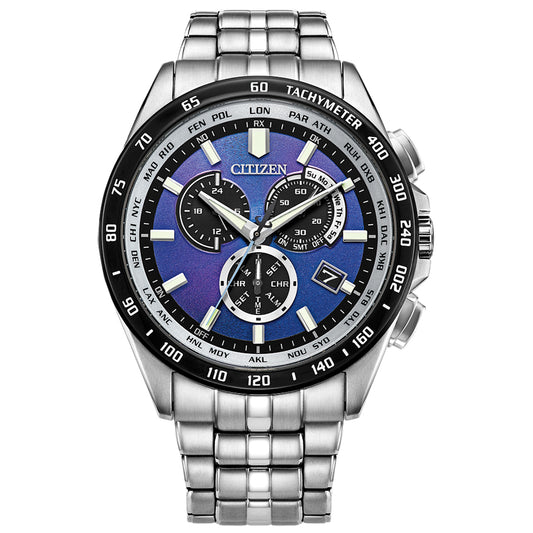 Citizen Eco-Drive Perpetual Chrono A-T Blue Dial Watch | CB5874-81L