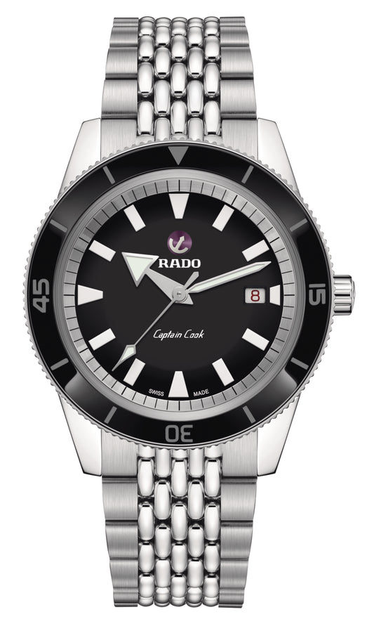 Rado Captain Cook Automatic Black Dial 42mm Men's Watch | R32505153