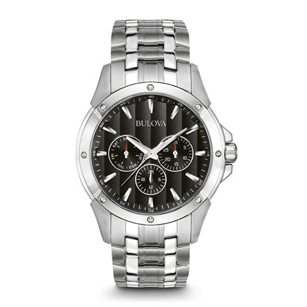 Bulova Men's Black Bracelet Watch | 96C107