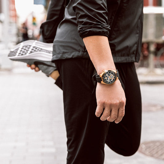 Bulova Men's Automatic Watch With Rose Gold Tone Stainless Steel Case | 98A177