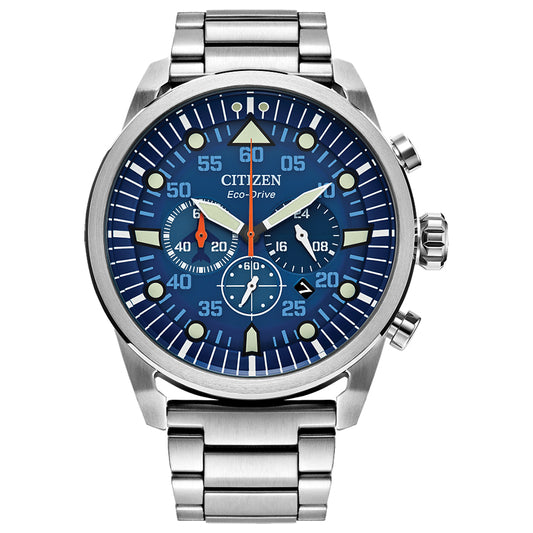 Citizen Eco-Drive Avion Blue Dial Watch | CA4211-72L
