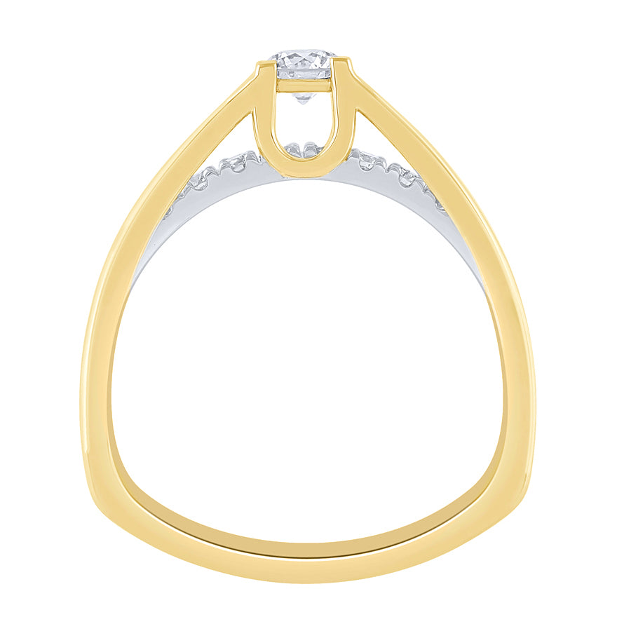 - Catherine - 10K Yellow Gold Diamond Engagement Ring (0.50 ct tw)