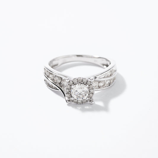 Diamond Engagement Ring in 14K White Gold (1.00 ct tw)