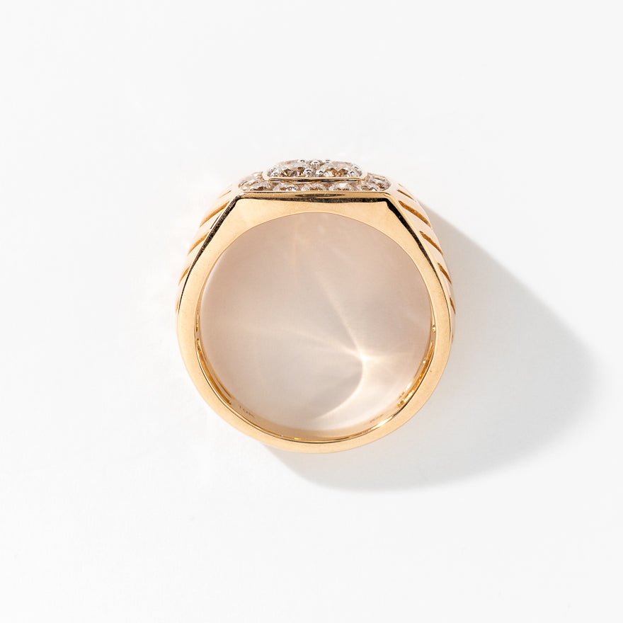 Men’s Diamond Ring in 10K Yellow Gold (1.50 ct tw)