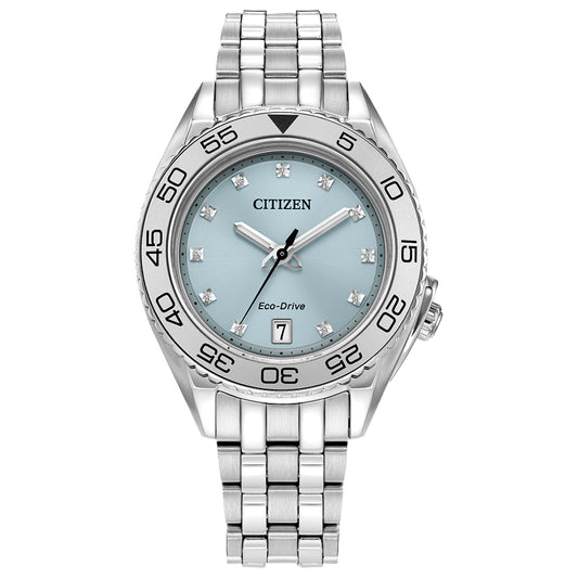 Citizen Eco-Drive Carson Ladies Blue Dial Watch | FE6161-54L