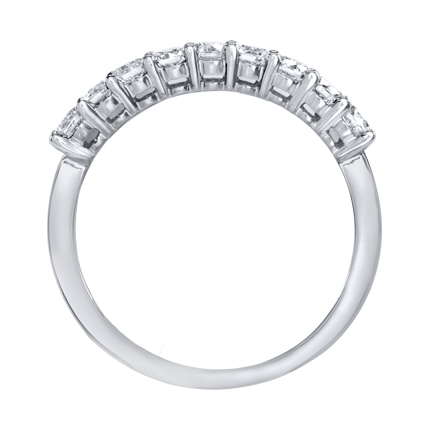 14K White Gold Anniversary Band Featuring Canadian Diamonds (0.50 ct tw)