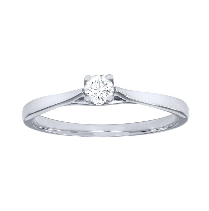 10K White Gold Diamond Promise Ring (0.12 ct tw) – Ann-Louise