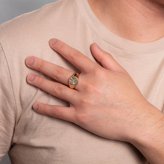 Men's Eagle Ring in 10K Yellow Gold