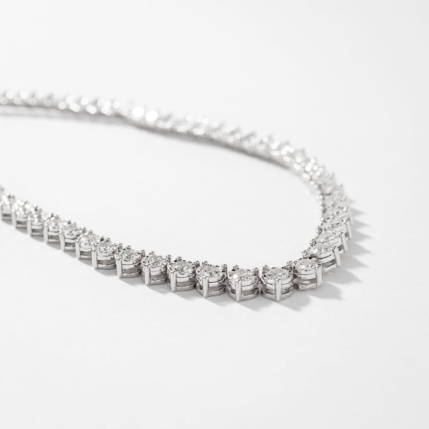 Diamond Necklace in 14K White Gold (3.00 ct tw)