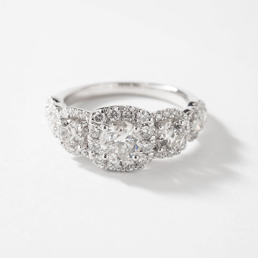 Diamond Engagement Ring in 14K White Gold (1.50 ct tw)
