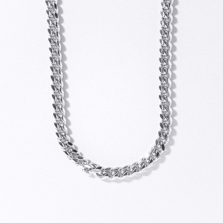 Silver Miami Cuban Link Chain