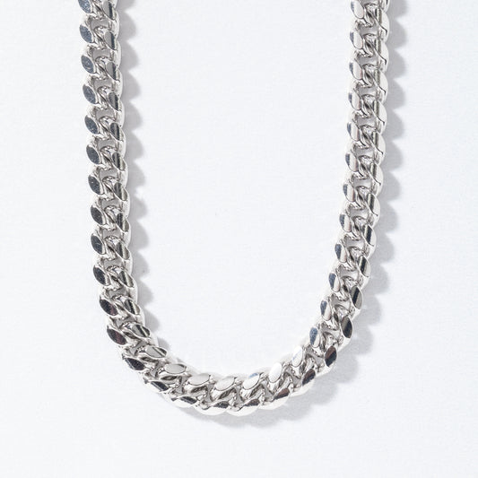 6mm Silver Cuban Chain (22")