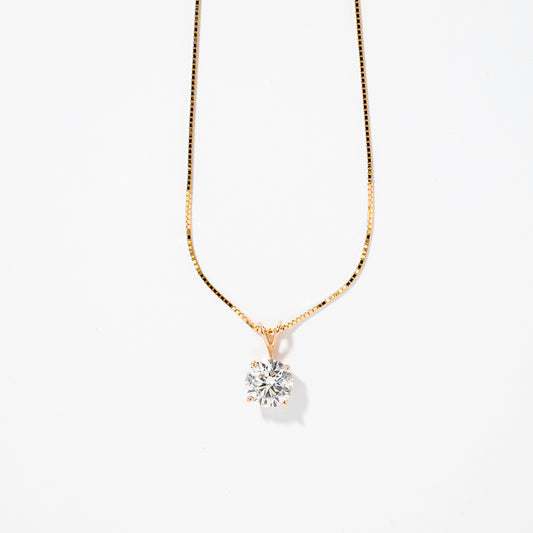 Lab Grown Diamond Necklace in 14K Yellow Gold (1.50 ct tw)