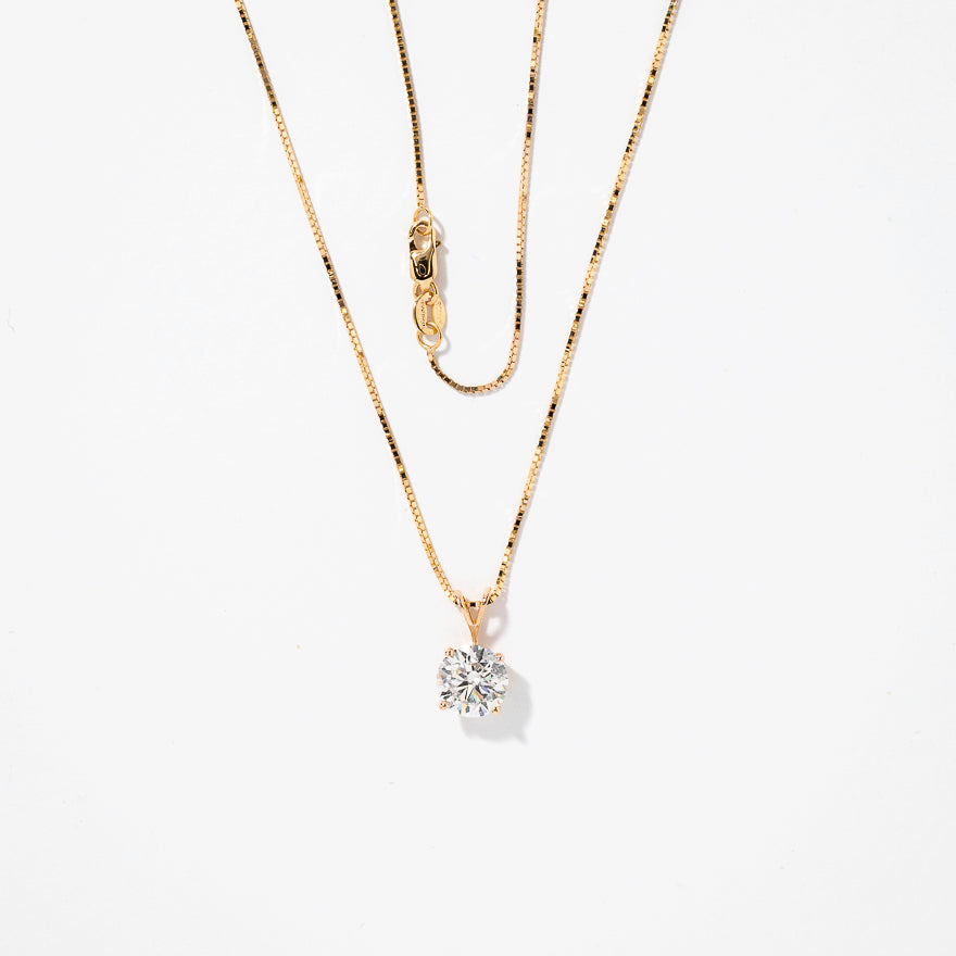 Lab Grown Diamond Necklace in 14K Yellow Gold (2.00 ct tw)