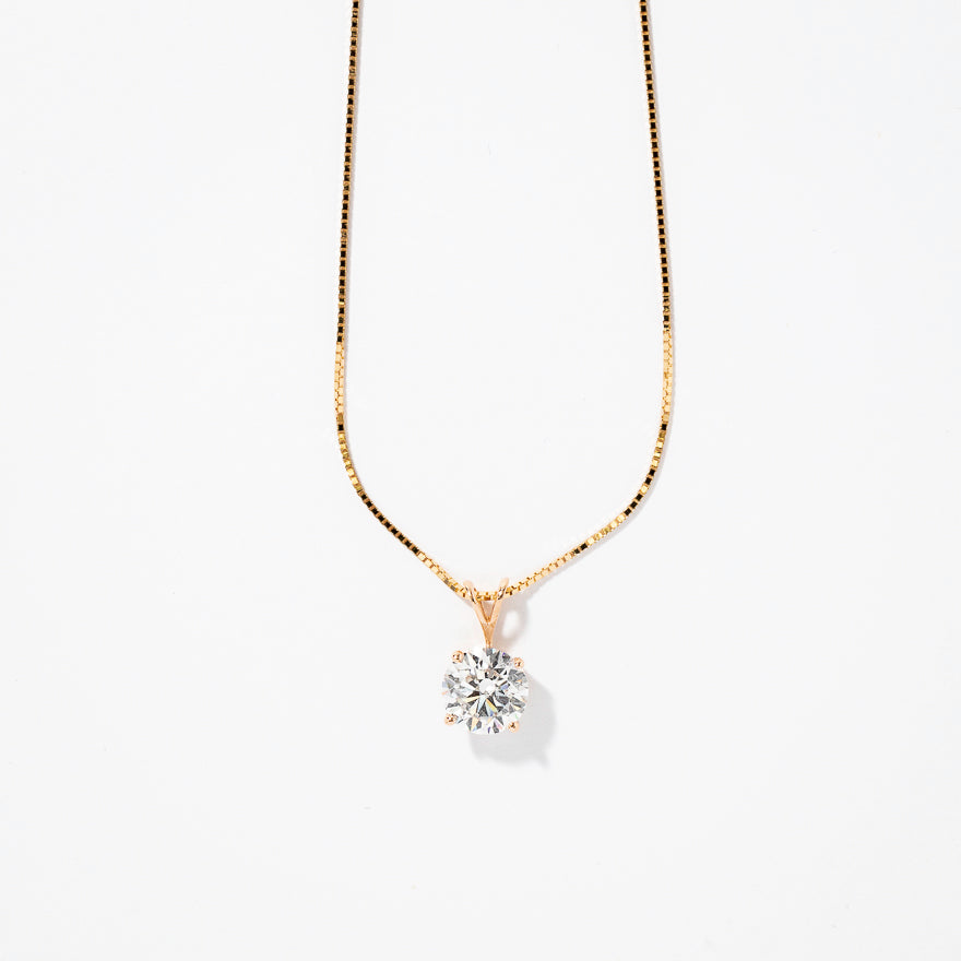 Lab Grown Diamond Necklace in 14K Yellow Gold (1.00 ct tw)