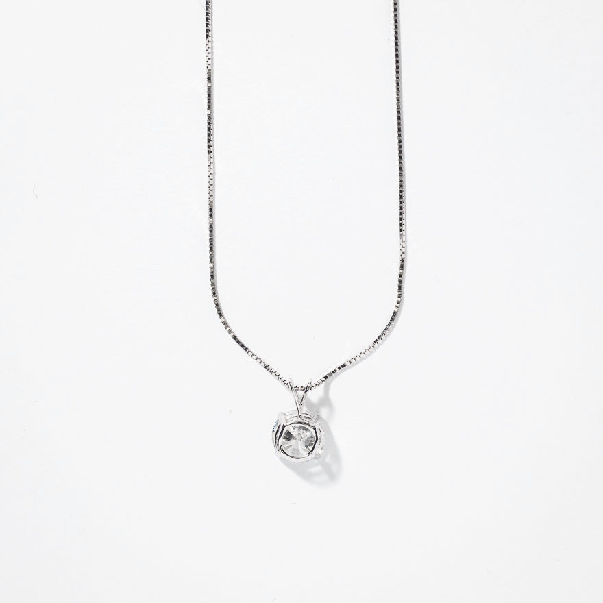 Lab Grown Diamond Necklace in 14K White Gold (1.50 ct tw)