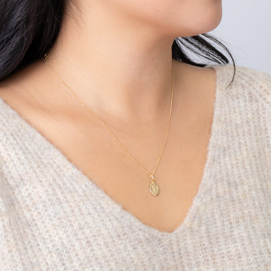 10K Yellow Gold Saint Christopher Medal Charm