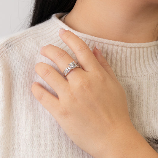 Diamond Engagement Ring in 14K White Gold (1.00 ct tw)