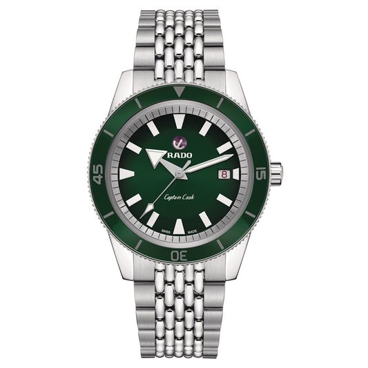 Rado Captain Cook Automatic Green Dial 42mm Watch| R32505313