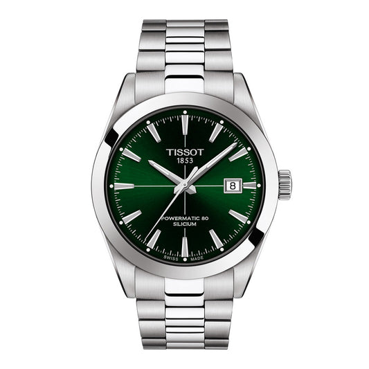Tissot Gentleman Powermatic 80 Silicium Men's Green Dial Watch | T127.407.11.091.01