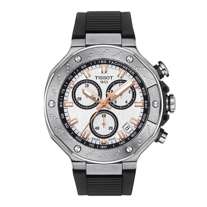 Tissot T Race Chronograph Silver Dial Watch T1414171701100 Ann