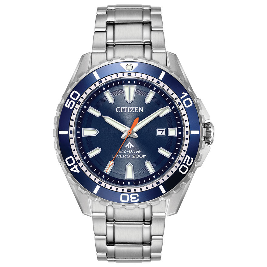Citizen Men's Promaster Diver Eco-Drive Blue Dial Watch BN0191