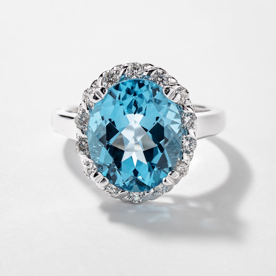 A & Furst - Dynamite - Cocktail Ring with London Blue Topaz and Diamon – AF  Jewelers
