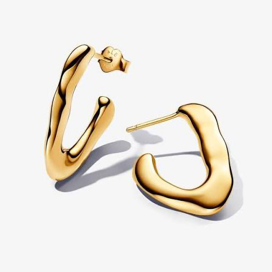 Pandora Organically V-shaped Open Hoop Earrings | 263290C00