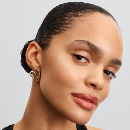 Pandora Organically Shaped Heart Hoop Earrings | 263807C00