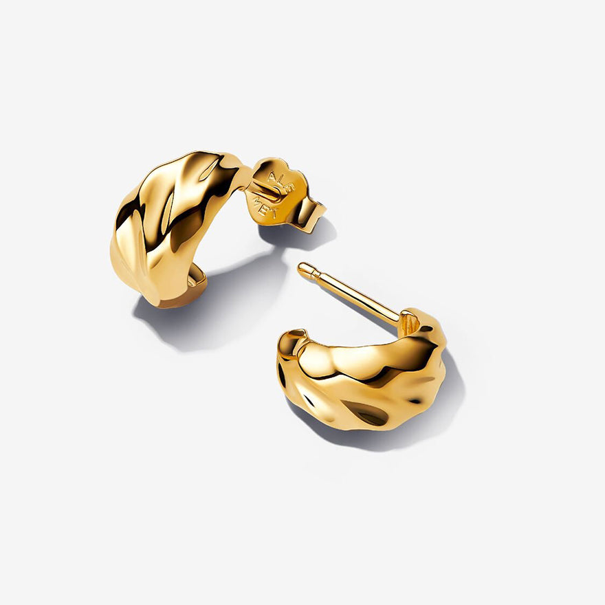 Pandora Rippled Open Hoop Earrings | 263873C00