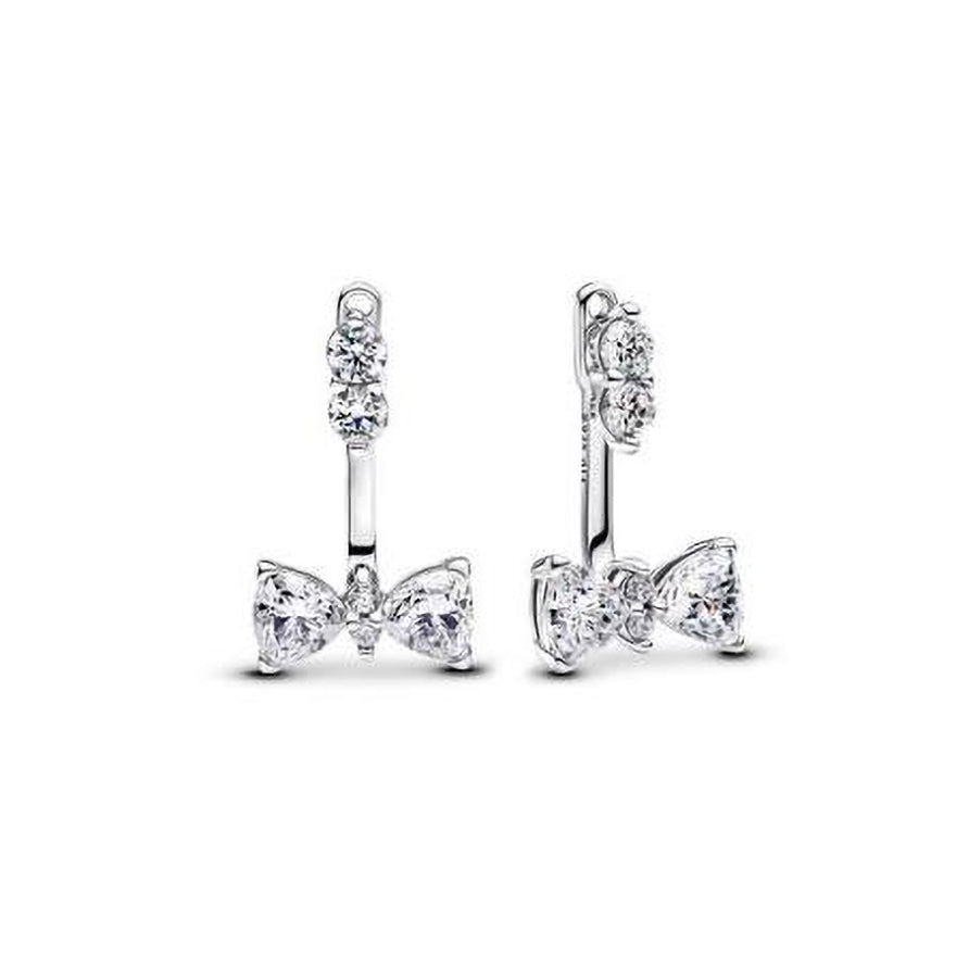 Pandora Sparkling Bow Drop Earrings | 293543C01