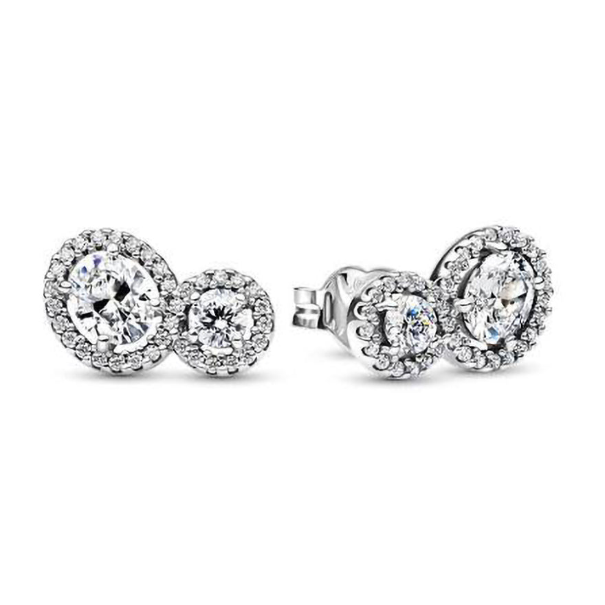 Pandora Embracing Halo Stud Earrings | 293774C01