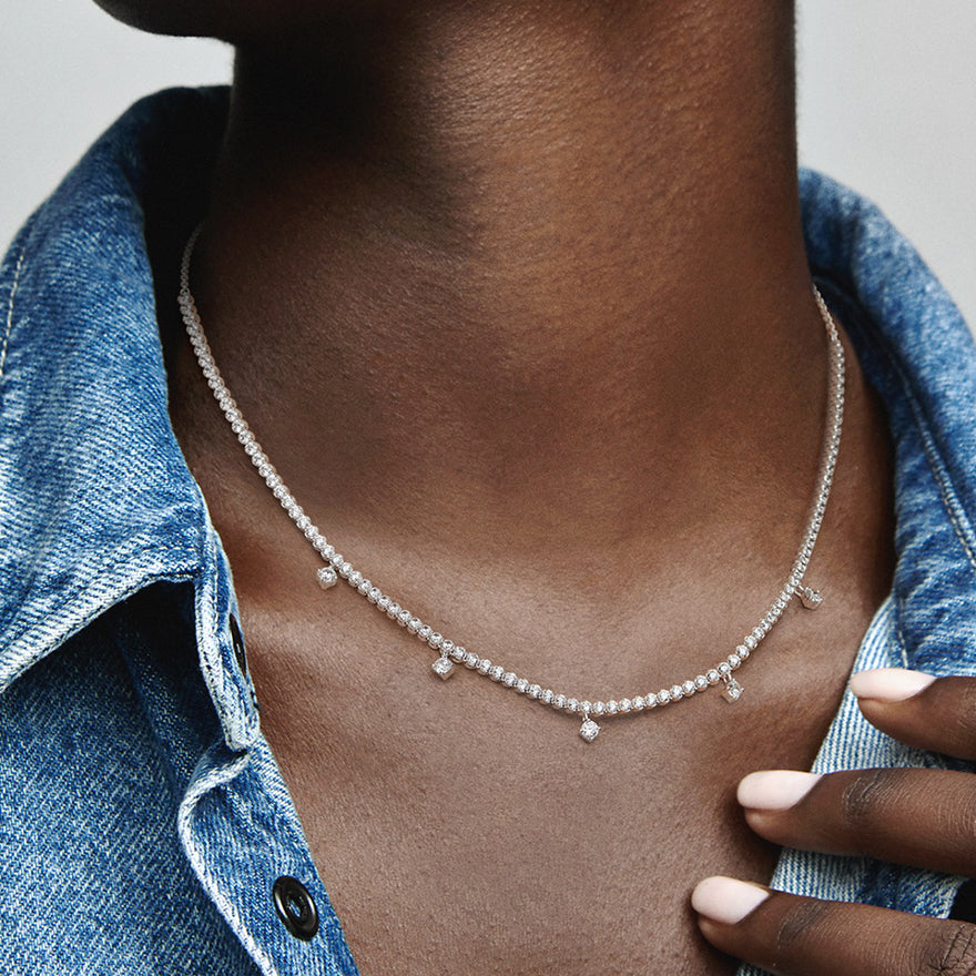 Pandora Sparkling Drop Collier Necklace | 392405C01