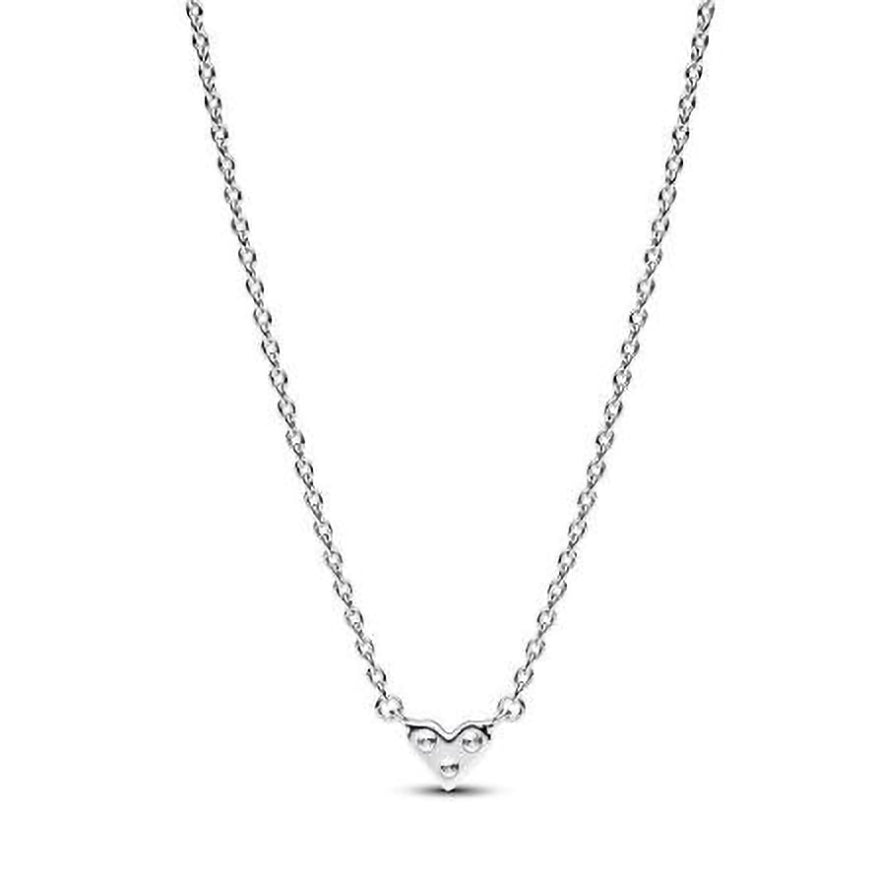 Pandora Triple Stone Heart Collier Necklace | 393014C01-45