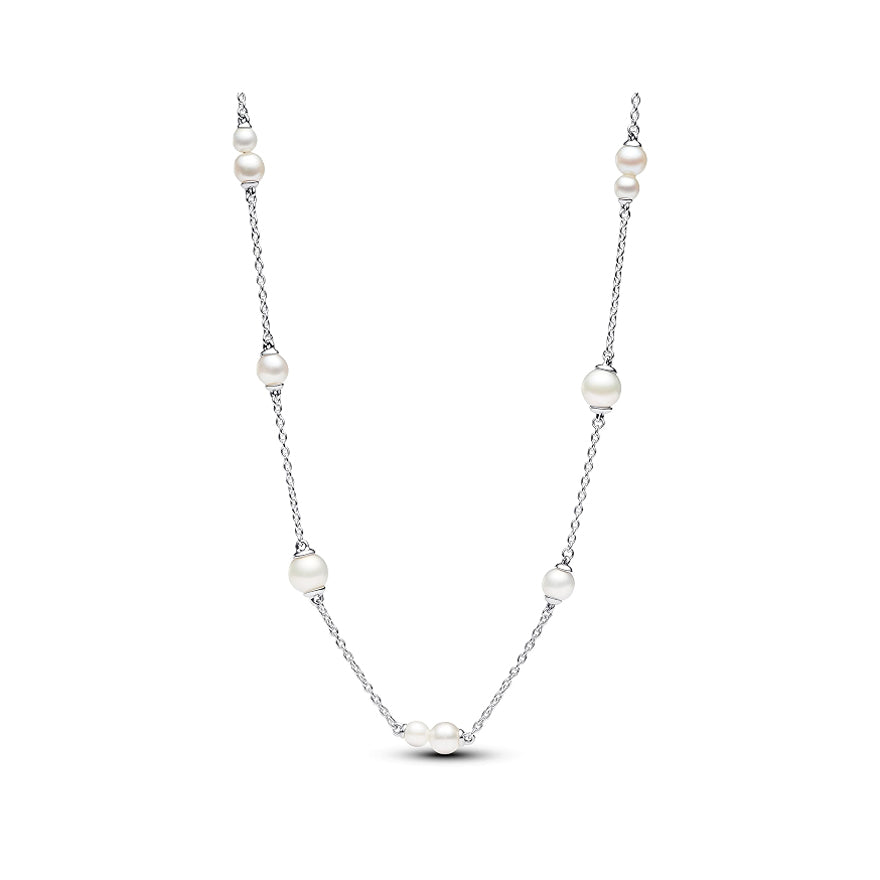 Pandora Treated Freshwater Cultured Pearl Station Chain Necklace | 393