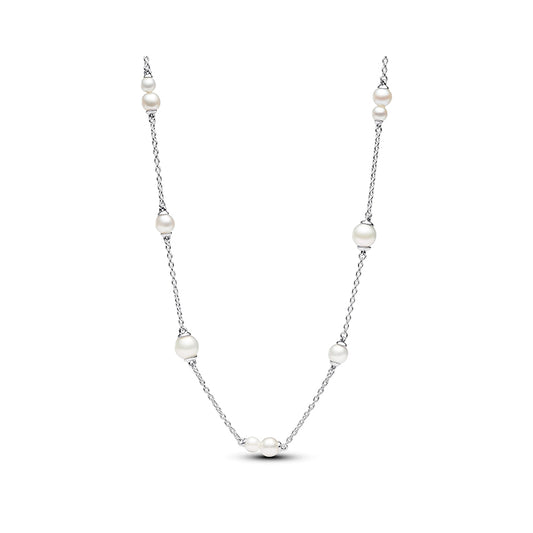 Pandora Treated Freshwater Cultured Pearl Station Chain Necklace | 393175C01