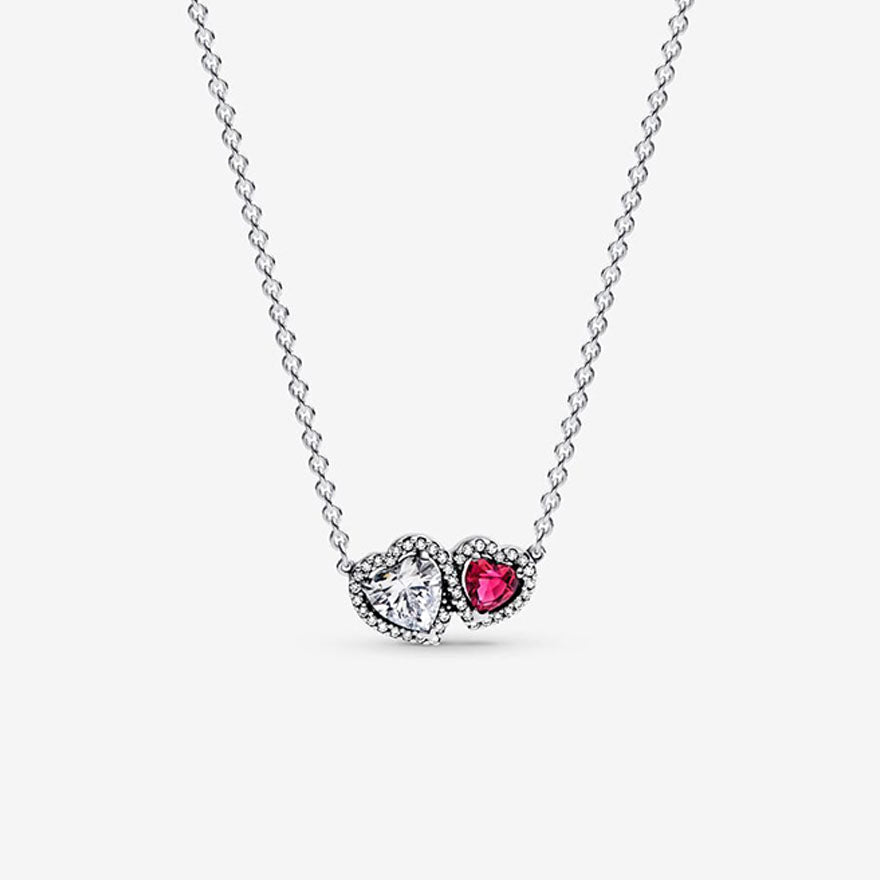 Pandora Halo Hearts Pendant Necklace | 393632C01