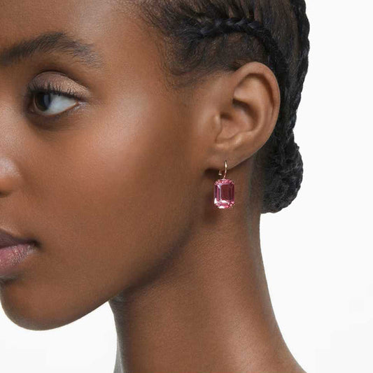 Swarovski Millenia Pink Octagon Cut Earrings | 5619502