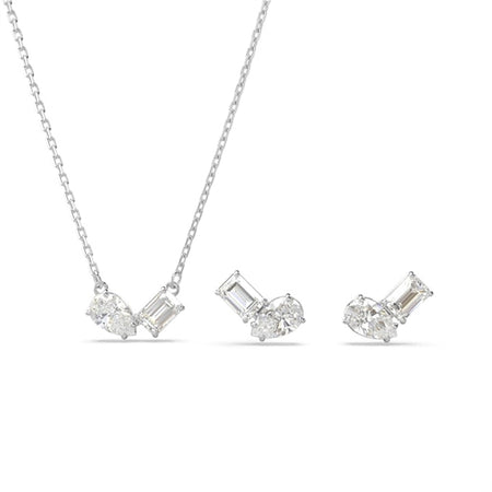SIRA Swarovski Jewelry Set with Necklace, Bracelet, Drop Earrings