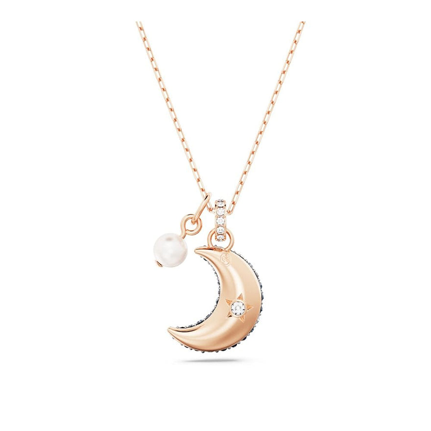 SWAROVSKI Penélope Cruz Moonsun Collection Moon Pendant Necklace Cz White  One Size : Amazon.sg