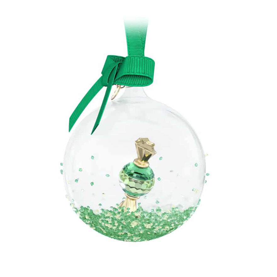 Swarovski Holiday Cheers Dulcis Ball Ornament Green