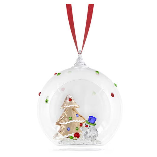 Swarovski Holiday Cheers Tree and Snowman Ball